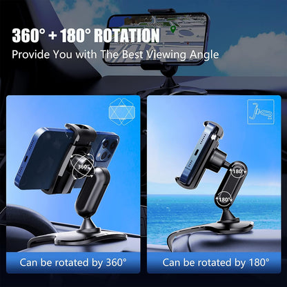 Car Dashboard & Sun Visor Phone Holder