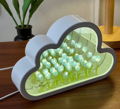 Forever Cloud Tulip Mirror Night Light