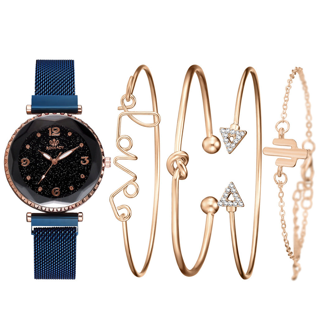 Women Watches Starry Sky Magnet Buckle Fashion Bracelet