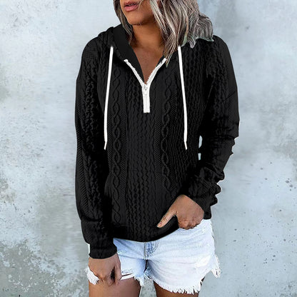 Design Hoodie Drawstring Sweatshirt Fashion Women Daily Clothing