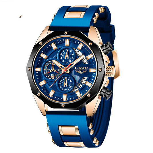 Fashion Mens Watches Top Brand Luxury Silicone