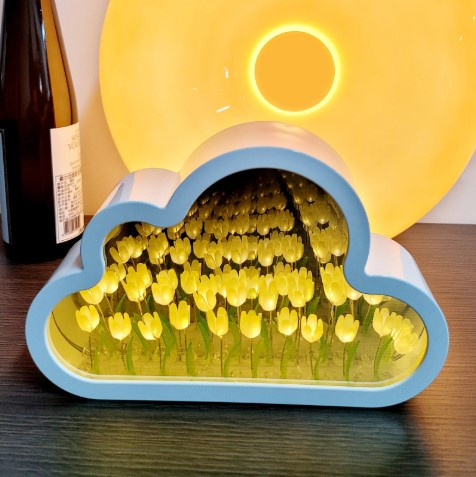 Forever Cloud Tulip Mirror Night Light