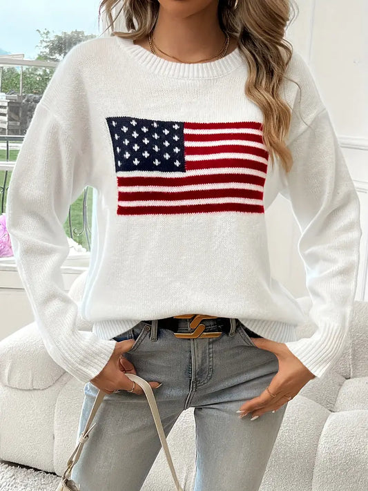 Vouges American Flag Sweater