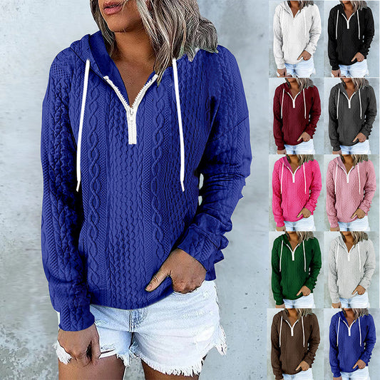 Design Hoodie Drawstring Sweatshirt Fashion Women Daily Clothing